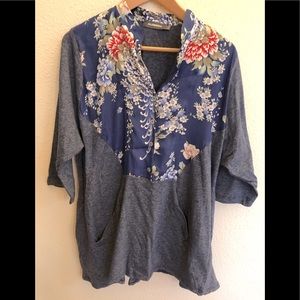 Alembika mixed media tunic